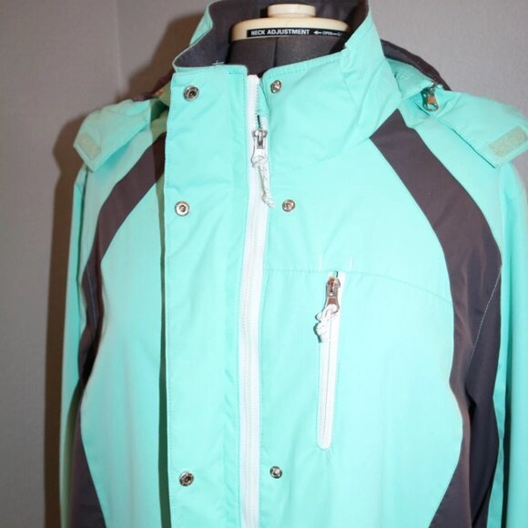 Free Country Winter 3-in-1 Jacket Womens XLarge Hooded Uninsulated Coat - Picture 4 of 11